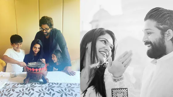 Allu Arjun wishes wife Sneha Reddy on their 13th anniversary with a romantic note expressing his growth and happiness with her