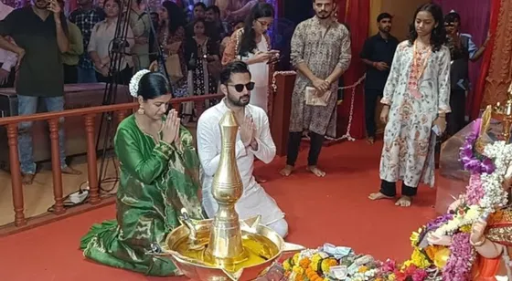 Ishita Dutta And Vatsal Sheth's Visit to Andhericha Raja: A Grand Celebration