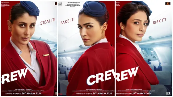Kareena, Tabu and Kriti are all set to steal, fake and take risks in the first poster of the movie Crew
