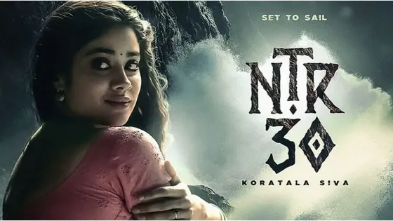 Jr NTR and Janhvi Kapoor's Movie Poster Revealed for Devara