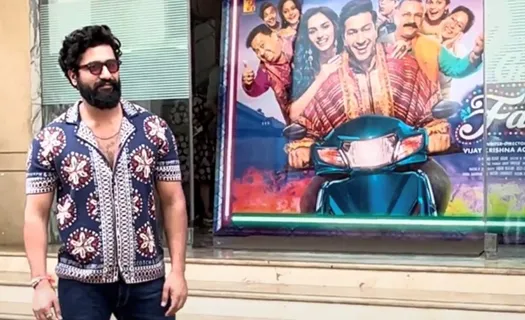 Vicky Kaushal Poses For Media Post The Great Indian Family Trailer Release