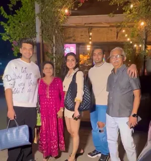 "Tejasswi Prakash's Dad Invites Karan Kundra for Family Photo, Fans Beg for Wedding Bells!"