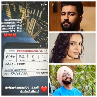Ammy Virk Starts Shooting For Dharma’s New Movie With Vicky Kaushal And Tripti Dimri