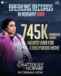 Mrs. Chatterjee VS Norway becomes the highest grossing Bollywood Film in Norway