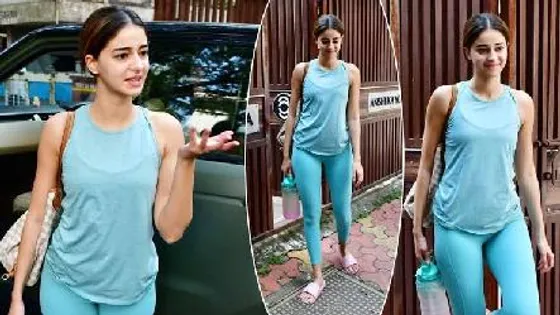 AnanyaPandey Spotted At Yoga Class In Bandra