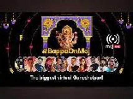 Moj Users Celebrated #BappaOnMoj - the Biggest Virtual Treat of Ganeshotsav With 101 Majestic Ganpati Pandals Over 101 Engaging LIVE Streams