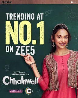 Rakul Preet Singh Starrer Chhatriwali Trending At Number One