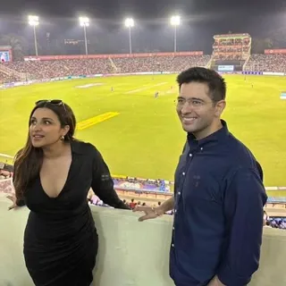Parineeti Chopra and Raghav Chadda Bring Glamour to Last Night's IPL Match