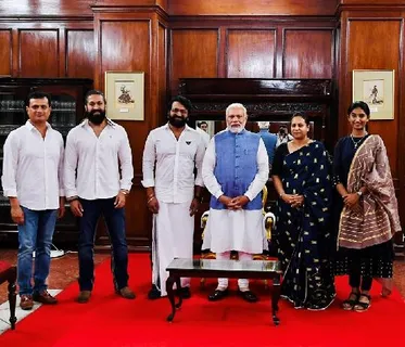 Yash, Rishab Shetty And Vijay Kiragandur Meets Indian Prime Minister