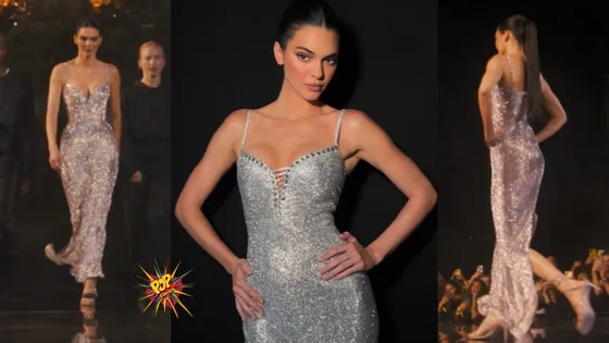 Kendall Jenner Dazzles The Ramp In 1.5 Lakh Swarovski Crystal Gown!
