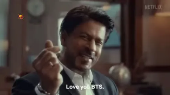 SRK says I love you BTS In a Netflix Promo Campaign