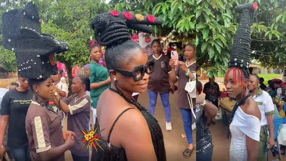 SEE VIRAL VIDEO: Spectacular Over-the-Top Hairstyles At Annual Competition In Africa Will Blow Your Minds!