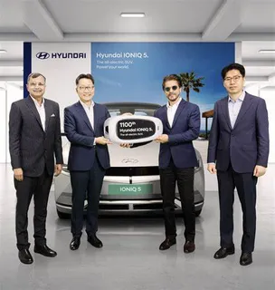 Hyundai Delivers 1,100th Ioniq 5 Electric SUV To Bollywood Superstar - Shah Rukh Khan