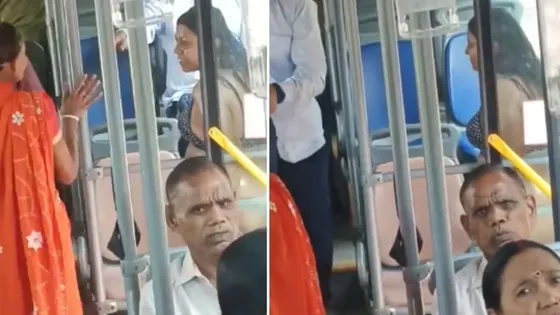 Woman Enters Crowded Delhi Bus Wearing A Bikini