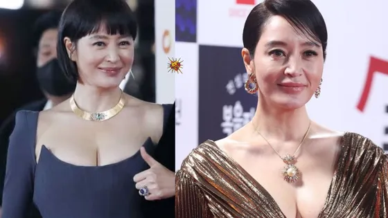 Actress Kim Hye Soo in "No Bra” Look at 2023 Blue Dragon is Totally Stunning!