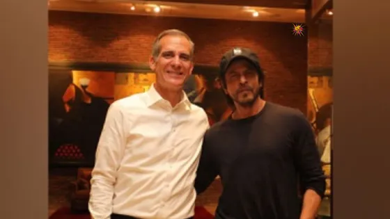 U.S. Envoy Eric Garcetti Overwhelmed after Meeting SRK, said, "Everybody in my office went nuts, and I didn't realize the level of love that is there for Shah Rukh Khan across the country”
