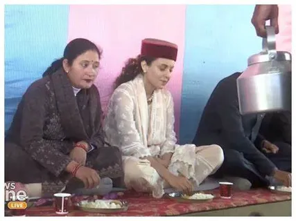 Kangana Ranaut's Political Foray: A Lunch with BJP Workers and a Public Rally in Mandi for the 2024 Lok Sabha Elections