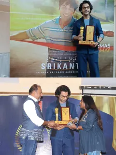 Rajkummar Rao kickstarts promotions for Srikanth- Aa Raha Hai Sabki Aankhein Kholne in Ahmedabad, felicitates visually impaired entrepreneurs of Gujarat