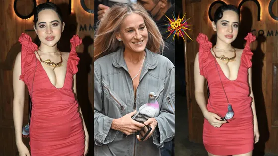 Uorfi Javed's New Accessory Draws Comparisons to Carrie Bradshaw's Iconic Pigeon Purse!