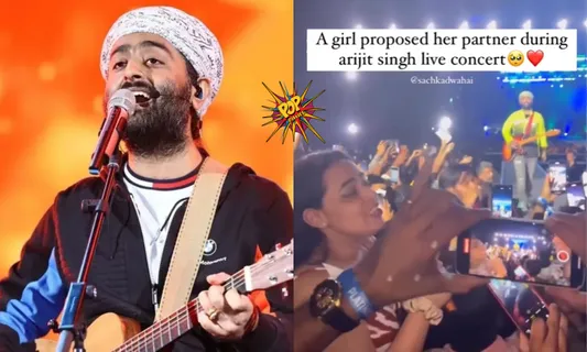 WATCH VIRAL VIDEO: A Girl Proposing His Boyfriend At Arijit Singh’s Concert, Fans Says It Is “Dreamy Enough” & Few Others Troll The Pair
