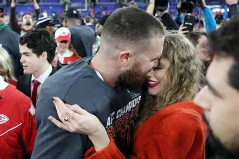 Love and Victory: Taylor Swift and Travis Kelce Seal the Chiefs' Super Bowl Win in a Sweet Kiss at Super Bowl 2024