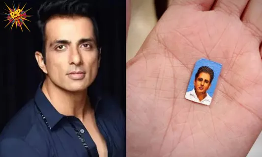Fan of Sonu Sood makes his portrait on SIM Card , know Sonu Sood's reaction :