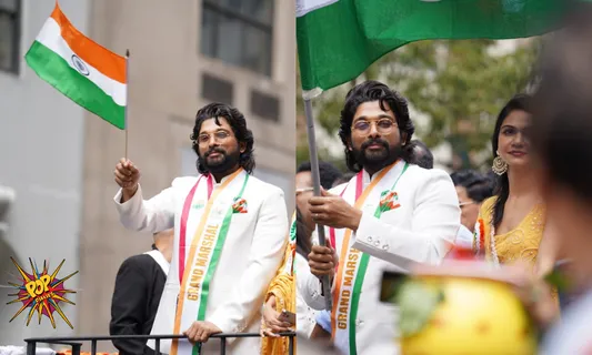 A proud moment for India: Allu Arjun represents India as Grand Marshall in the annual Indian day parade in NEW YORK