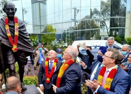 Mahatma Gandhi's Statue attacked In Melbourne In An Attempt To Behead It, Australian PM Call The Incident "Disgraceful"