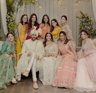 Take a look at these Royal Pictures of Not Anymore Bachelor Ranbir Kapoor with Alia's Bridesmaids