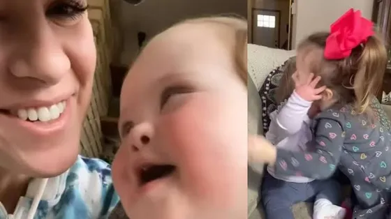 A little Child with down syndrome said 'mama' for the first time and this was a moment to cherish!