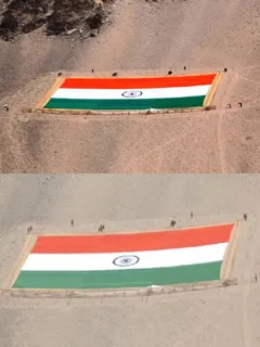 Unbelievable : World's Largest Khadi Flag Is Of India, You Will be shocked to know its length, To be Displayed at 1971 War Site :