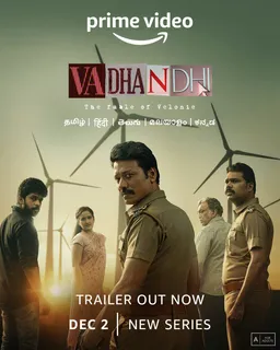 Prime Video Launches Riveting Trailer of Tamil Crime Thriller, Amazon Original Series, Vadhandhi – The Fable of Velonie, Premiering worldwide on 2 December