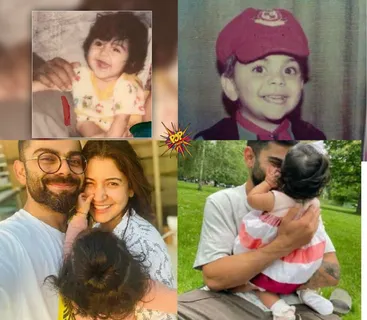 Do you know what? Virat Kohli's Baby Vamika resembled THIS parent of her in their childhood, read on to know who it was!