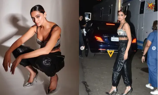 Deepika Padukone Giving Out Party  Vibes in her Faux Leather Pant and Rs 70,000 Corset Top