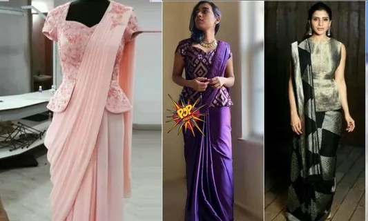 Fashion Tips: Try a Peplum Blouse to give the Normal Saree a Modern Look!