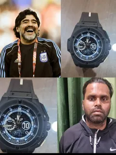 Wow : Maradona The Football Legends Watch 15 lakh rupees was Not found By Dubai Police but Indian Police , know who did The Crime :