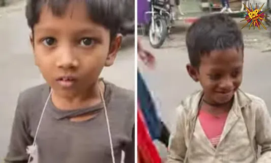 Most Heartwarming Video in which Beggars Child is Given Chocolate, He Gets Blown Away with Happiness :