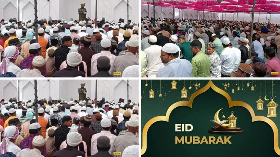 देश में अमन चेन और शांति के लिए दुआ में उठे हजारों हाथ, धूम धाम और भाई चारे के साथ मनाया गया ईद उल फितर का त्यौहार