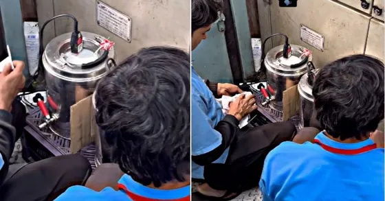 ट्रेन में चाय बनाने के इस तरीके को देख लोग हुए आग बबूला, वायरल हुआ वीडियो