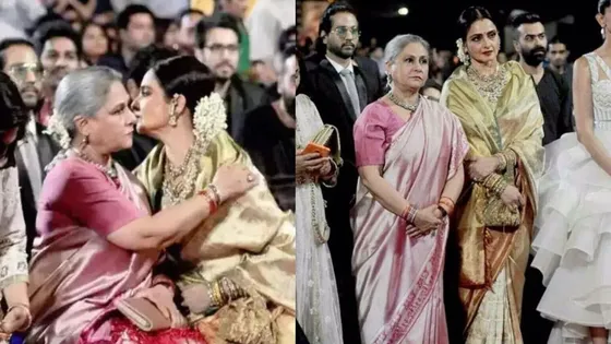 Throwback  to Unforgettable Moment: When Rekha and Jaya Bachchan Crossed Paths at the Awards