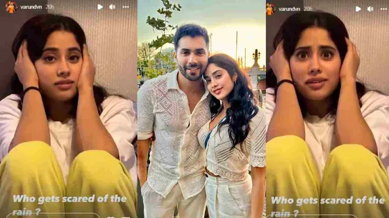 Varun Dhawan reveals Janhvi Kapoor is scared of 'rains'; actors reaction says it all [Watch video]