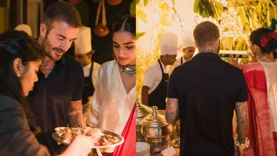 David Beckham delves himself in Indian cuisine at Ahuja's soiree eve; Sonam Kapoor drops mesmerizing pictures!