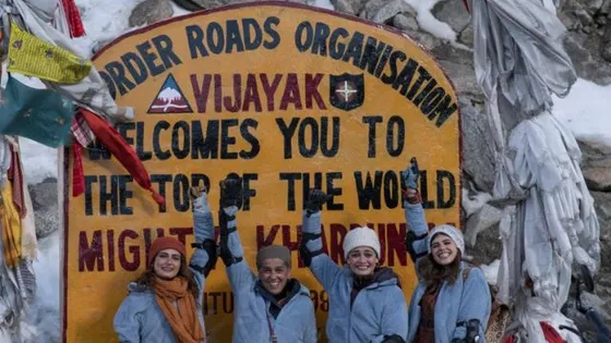 'Dhak Dhak' cast becomes first Hindi film unit to ride from Delhi to Khardung La