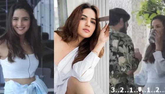 Jasmin Bhasin is ecstatic as she shoots 'main sequence' for Amaal Malik's song 'Pyaar Ek Tarfaa