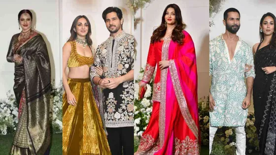 From Aishwarya Rai to Rekha, Bollywood celebrities add their glitzy glamour at Manish Malhotra's lavish Diwali party!