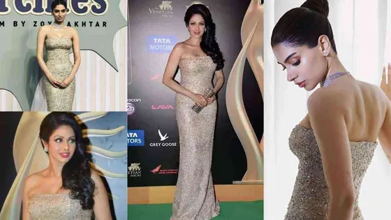 The Archies Premiere; Starlet Khushi Kapoor pays tribute to Sridevi by wearing her 2013 bejeweled gown!