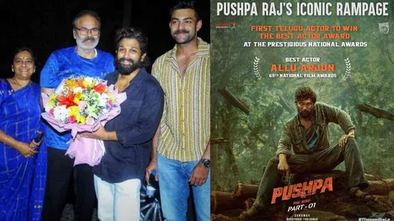 Allu Arjun's Gratitude: Fans Flock as Pushpa Star Clinches Best Actor National Award