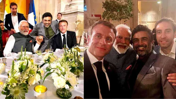 R Madhavan Feels Delighted Priceless selfie with PM Modi and French President Emmanuel Macron