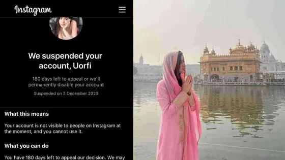 Insta-Storm on Controversial Queen: Uorfi Javed's Account Suspended Again, Third Time in Seven Days!