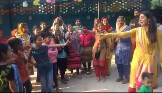 Watch: Neeru Bajwa Dances With Orphan Girls To Celebrate Her Diwali